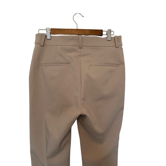 H&M Womens 10 Neutral Beige Business Office Stretch Ankle Trouser Pants Normcore - Picture 5 of 8